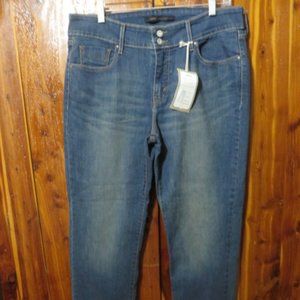 Levi's Ankle Mid-Rise Skinny Blue Jeans, NWT, 14
